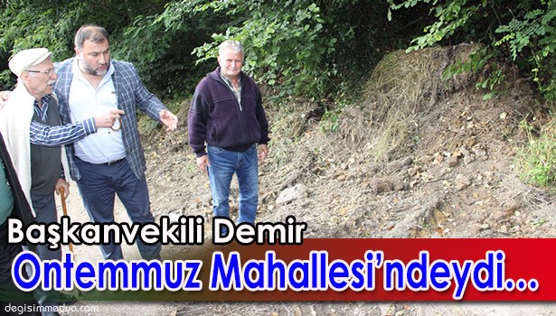 BAŞKANVEKİLİ DEMİR İNCELEMELERDE BULUNDU