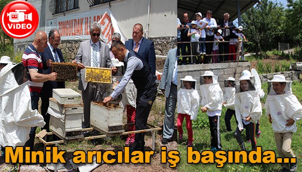 ÖĞRENCİLER ARICILIK MESLEĞİNİ UYGULAMALI ÖĞRENDİ