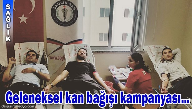 SAĞLIK-SEN'DEN TOPLAM 60 ÜNİTE KAN...