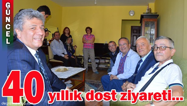 MUSTAFA BALBAY GAZETECİ SUAT ESER'İ ZİYARET ETTİ
