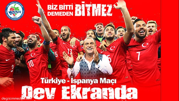 MİLLİ HEYECAN DEV EKRANDA!...