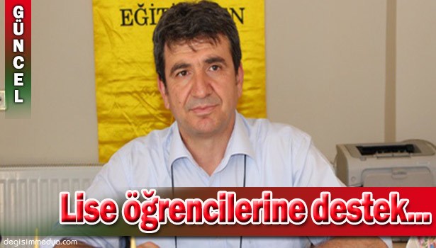 EĞİTİM SEN'DEN LİSE ÖĞRENCİLERİNE DESTEK...