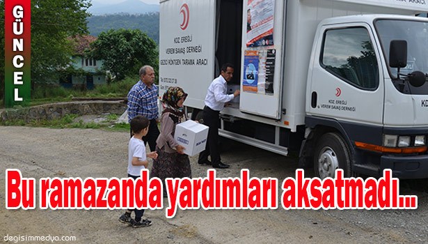 VEREM SAVAŞ'TAN 100 AİLEYE KUMANYA YARDIMI