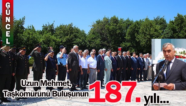 UZUN MEHMET, TAŞKÖMÜRÜNÜ BULUŞUNUN 187. YILINDA TÖRENLE ANILDI