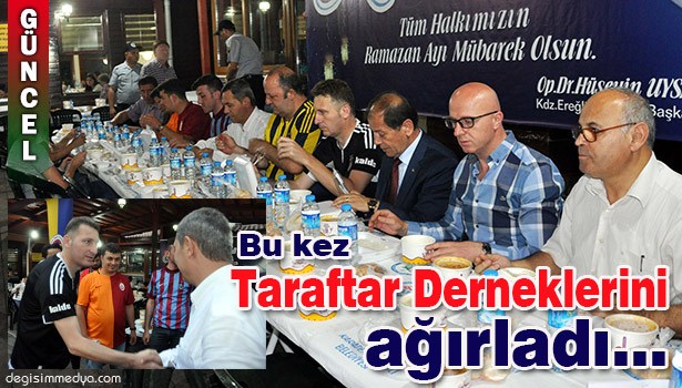 BAŞKAN UYSAL, TARAFTAR DERNEKLERİNİ AĞIRLADI...