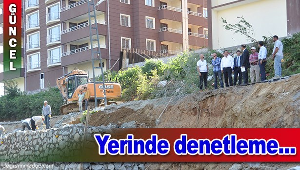 UYSAL ÇALIŞMALARI DENETLEDİ...