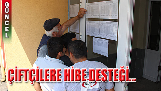 41 ÇİFTÇİYE 1 MİLYON 230 BİN TL HİBE DESTEĞİ