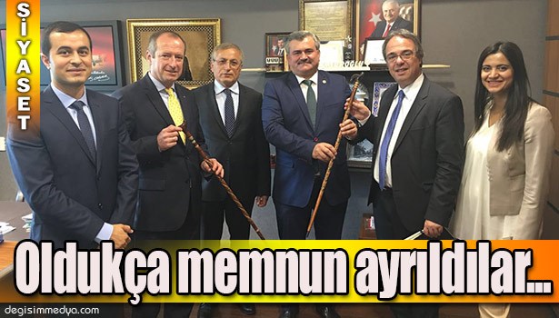 İKİ TARAFTA ZİYARETTEN MEMNUN AYRILDI