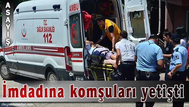 KOMAYA GİREN KADININ İMDADINA KOMŞULARI YETİŞTİ