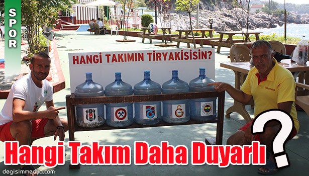 KAPUZ PLAJI'NDA 'HANGİ TAKIM DAHA DUYARLI OLACAK' UYGULAMASI...