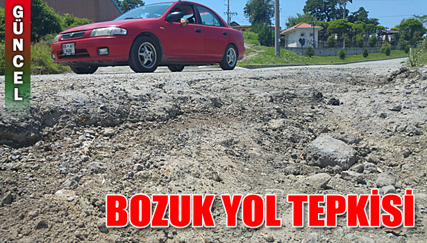KEPEZ MAHALLESİ SAKİNLERİNİN BOZUK YOL TEPKİSİ
