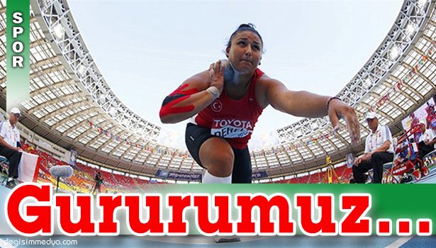 MİLLİ SPORCU EMEL DERELİ, KADINLAR GÜLLE ATMADA BRONZ MADALYA KAZANDI