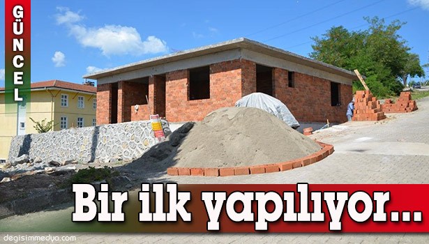 ALAPLI MEZARLIĞINA GASİLHANE YAPILIYOR