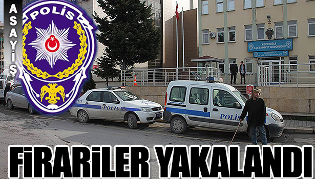 EREĞLİ POLİSİNDEN KAÇAMADILAR