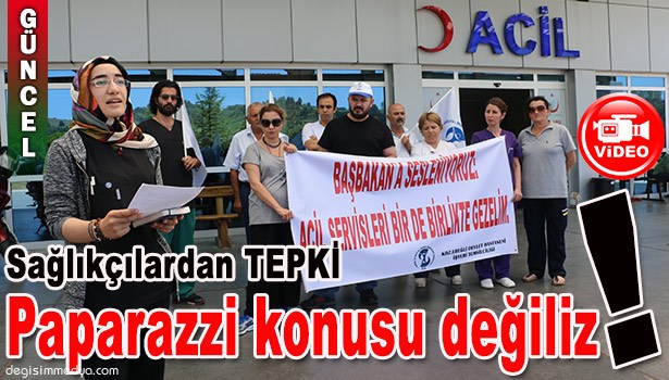 SAĞLIKÇILARDAN BAŞBAKAN BİNALİ YILDIRIM'A TEPKİ!