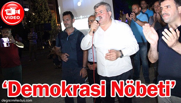 EREĞLİ'DE 'DEMOKRASİ NÖBETİ'...