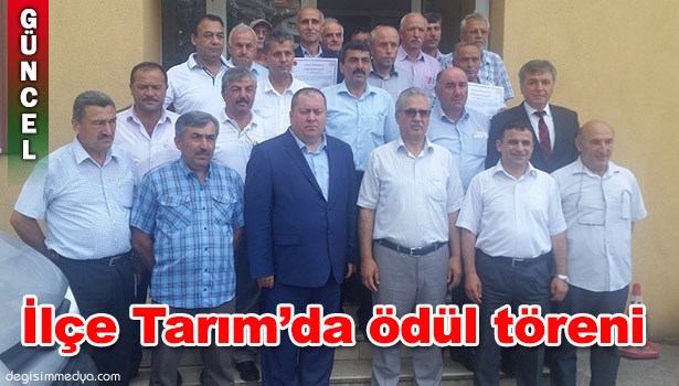 İLÇE TARIM'DA ÖDÜL TÖRENİ...