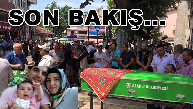 TRAFİK KAZASINDA ÖLEN ANNE VE OĞLU YAN YANA DEFNEDİLDİ