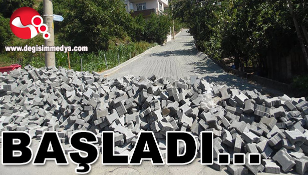 GÜLÜÇ BELEDİYESİ PARKE ÇALIŞMALARINA BAŞLADI