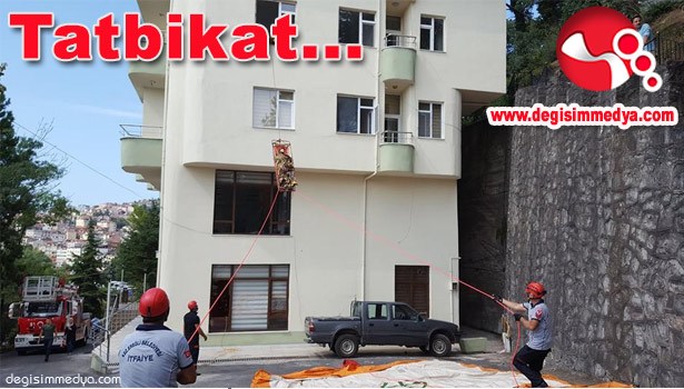 KURTARMA TATBİKATI VE YANGIN SÖNDÜRME EĞİTİMİ...