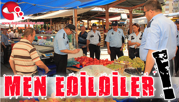 DEVREK'TE İKİ PAZARCI ESNAFININ TEZGAHI KAPATILDI