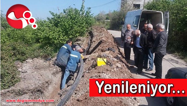 GÜLÜÇ'TE SU HATLARI YENİLENİYOR...