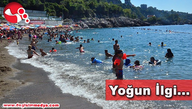 KAPUZ PLAJI'NA YOĞUN İLGİ...