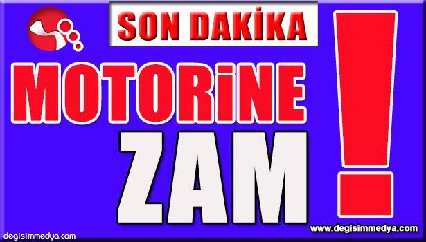 MOTORİNE ZAM YAPILDI...