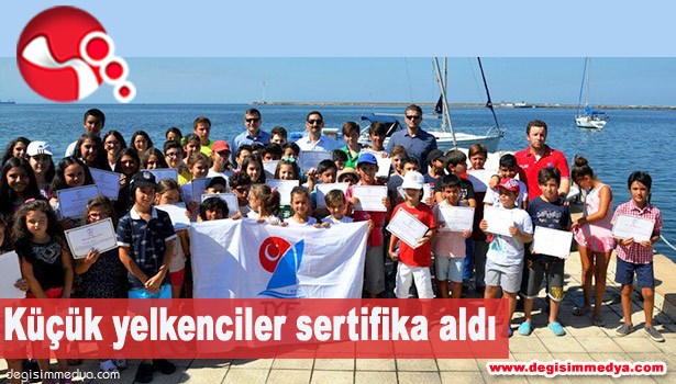 KÜÇÜK YELKENCİLER SERTİFİKA ALDI