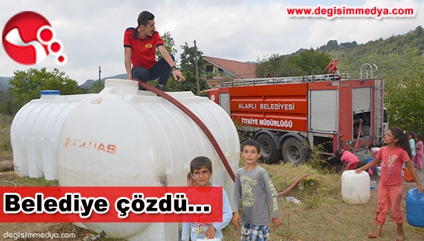 SU SORUNUNU BELEDİYE ÇÖZDÜ...