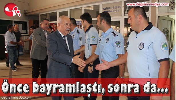 AKDEMİR ÖNCE BAYRAMLAŞTI SONRADA GELENEKSEL GÜNE KATILDI