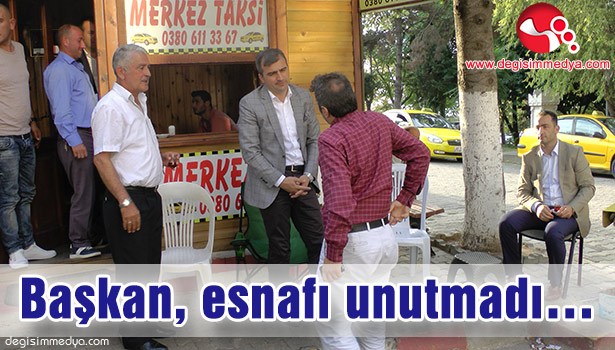 BAŞKAN, ESNAFI UNUTMADI...