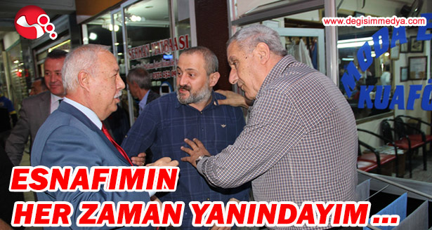 BAŞKAN AKDEMİR EMRAL ÇARŞISI ESNAFINI ZİYARET ETTİ