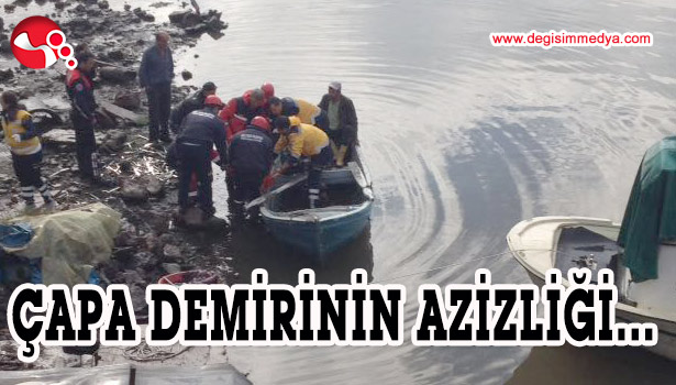 BALIKÇI, ÇAPA DEMİRİNİN KURBANI OLDU...
