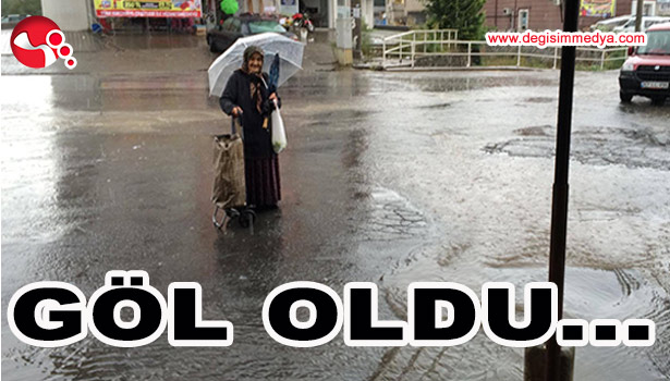 ORTALIK GÖL OLDU, VATANDAŞ YOLDA KALDI...