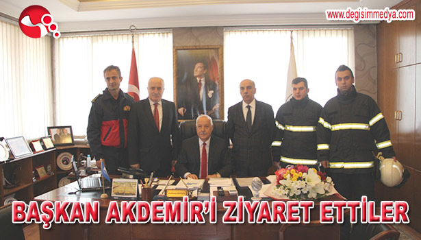 İTFAİYE HAFTASI KAPSAMINDA BAŞKAN AKDEMİR'E ZİYARET