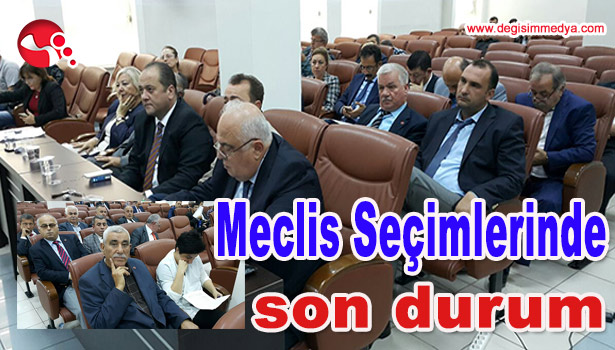 BELEDİYE MECLİSİNDE SEÇİMLERDE SON DURUM?