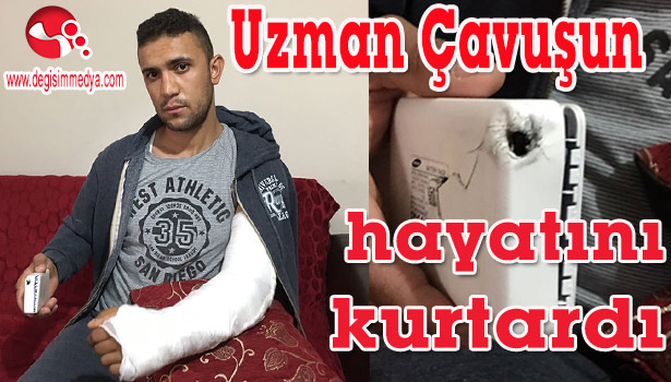 UZMAN ÇAVUŞUN HAYATINI KURTARDI...