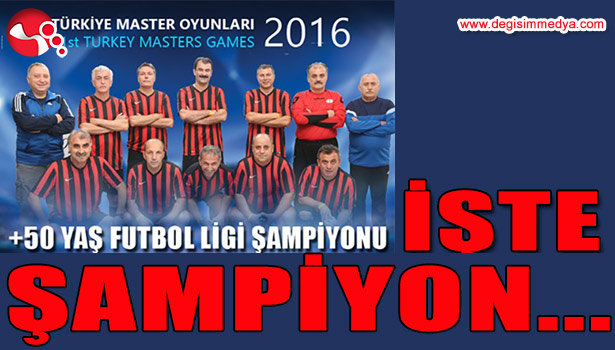 EREĞLİLİ VETERANLAR ŞAMPİYON OLDU