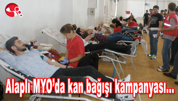 ALAPLI MYO'DA KAN BAĞIŞI KAMPANYASI DÜZENLENDİ