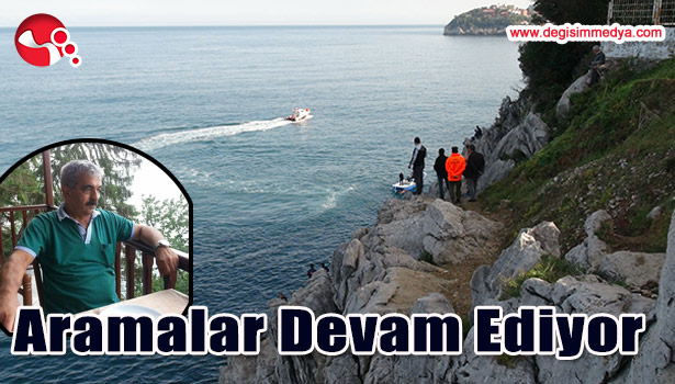 AMATÖR BALIKÇIYI ARAMA ÇALIŞMASI DEVAM EDİYOR