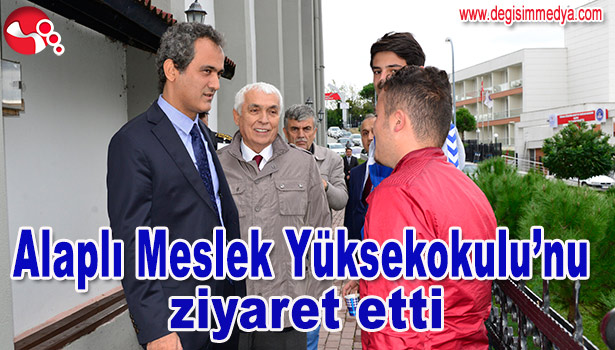 REKTÖR ÖZER, ALAPLI MESLEK YÜKSEKOKULU'NU ZİYARET ETTİ