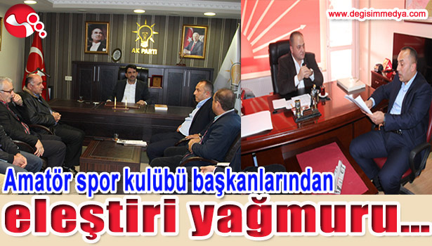 AMATÖR SPOR KULÜBÜ BAŞKANLARI SİYASİ PARTİLERİ ZİYARET ETTİ