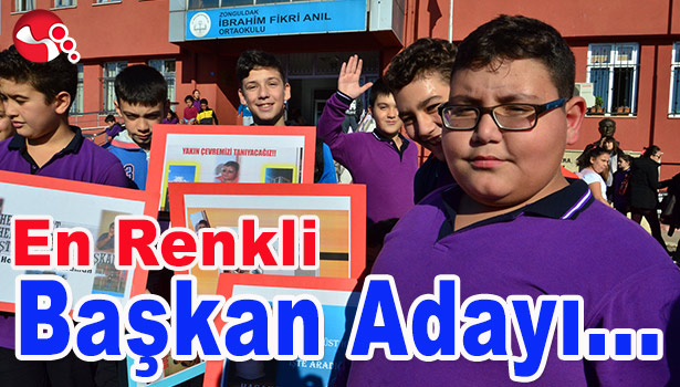 OKULUN EN RENKLİ BAŞKAN ADAYI...