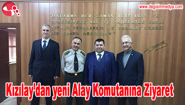 KIZILAY'DAN YENİ ALAY KOMUTANINA ZİYARET