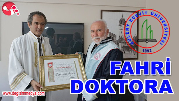 BEÜ'DEN HASAN AYCIN'A FAHRİ DOKTORA