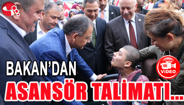 BAKAN ÖZHASEKİ; ASANSÖRÜ YAPIN, MASRAFI BENDEN