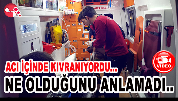 ACI İÇİNDE KIVRANIYORDU... ARKADAŞLARI BULDU...