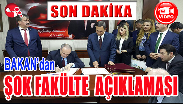 BAKAN ÖZLÜ'DEN FLASH FAKÜLTE AÇIKLAMASI...