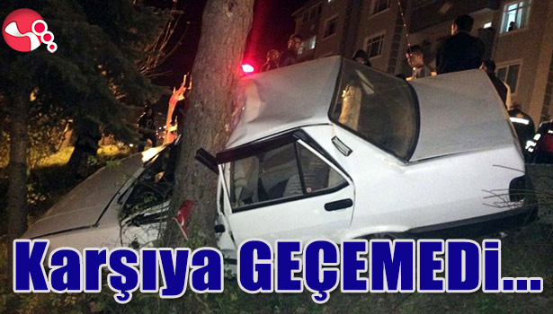 YOLUN KARŞISINA GEÇEMEDİ...